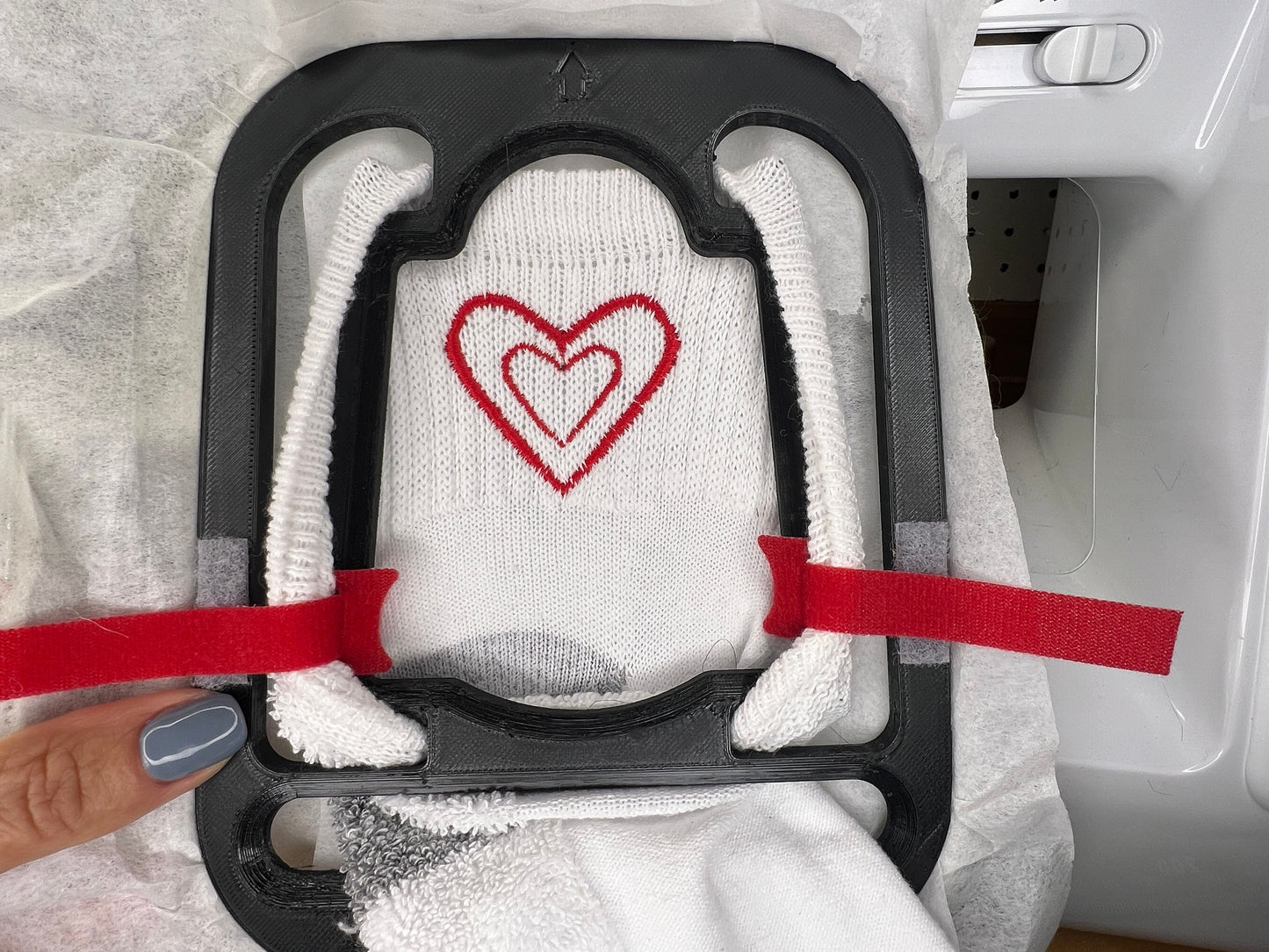 Sock Hoop Insert 4"X4" Fits SA438 Single Needle Brother & Babylock Embroidery Tool Custom Sock Embroidery Tool
