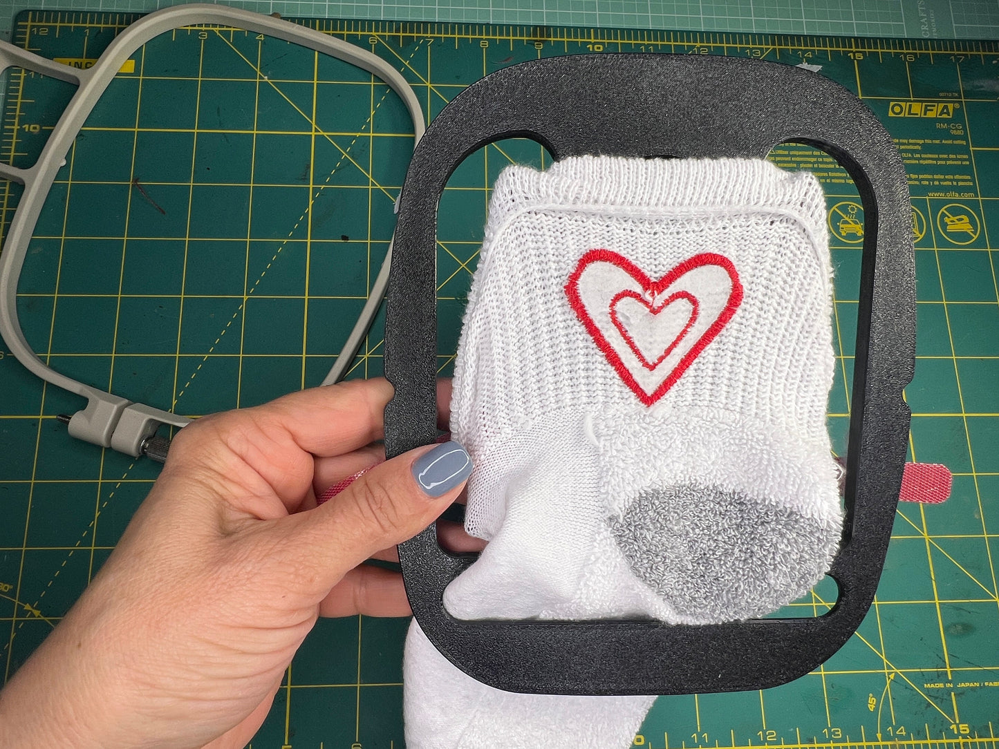 Sock Hoop Insert 4"X4" Fits SA438 Single Needle Brother & Babylock Embroidery Tool Custom Sock Embroidery Tool