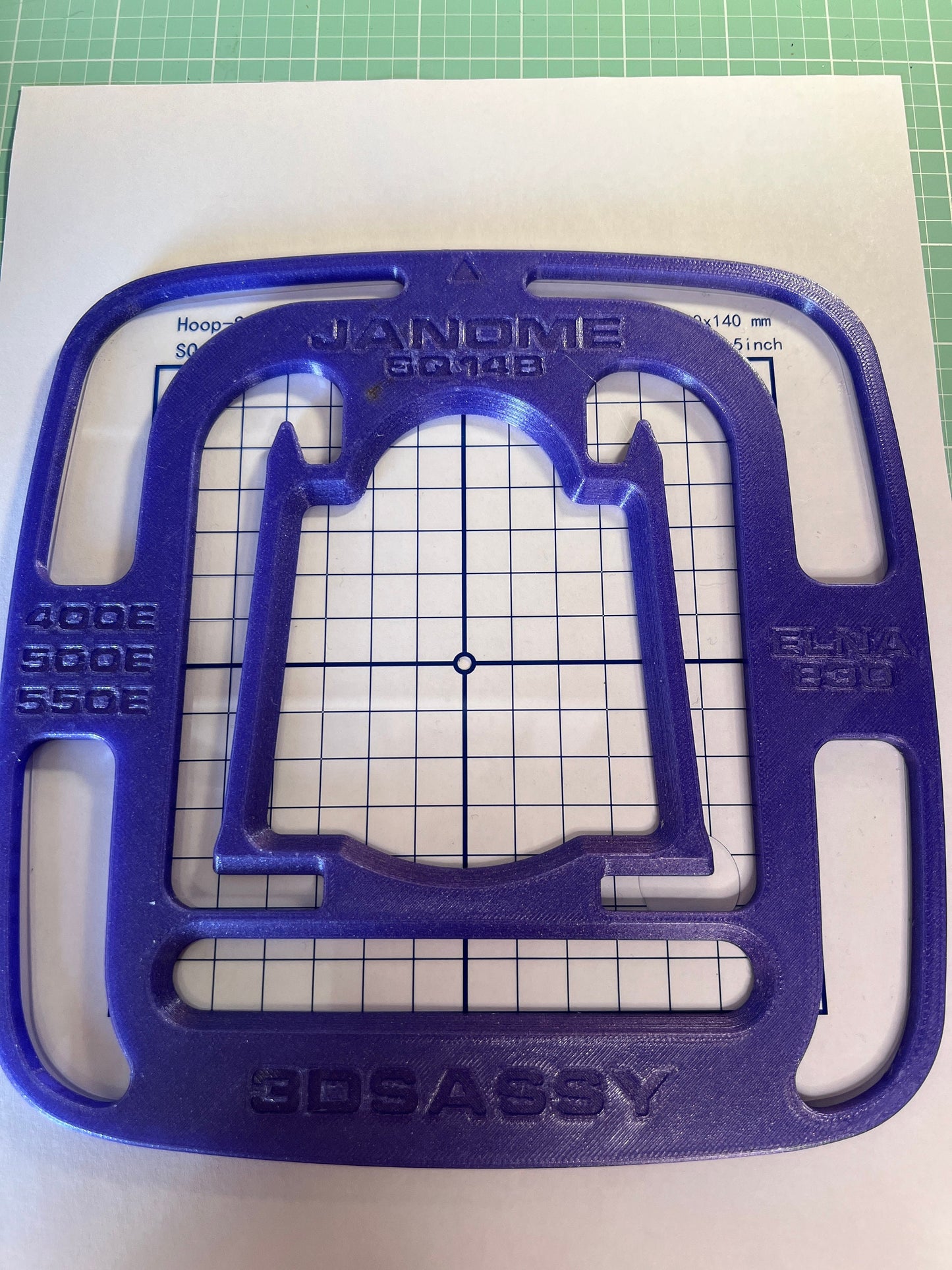 Sock Hoop Insert Fits Janome 140X140mm Single Needle Hoop SQ14b Embroidery Designs Custom Sock Embroidery Tool Socks Gloves Adult