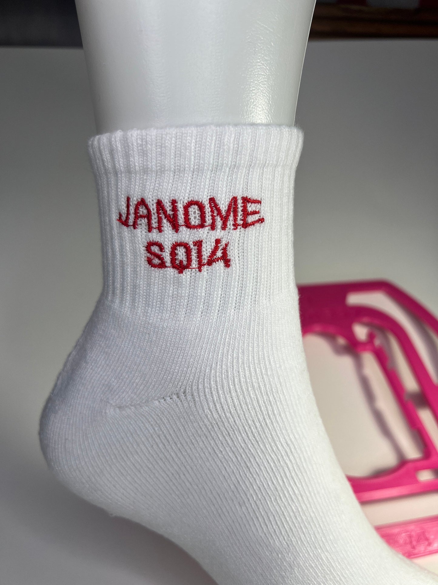 Sock Hoop Insert For 5.5X5.5 Janome SQ14 Hoop Embroidery Designs Custom Socks Embroidery Tool Custom Socks Gloves