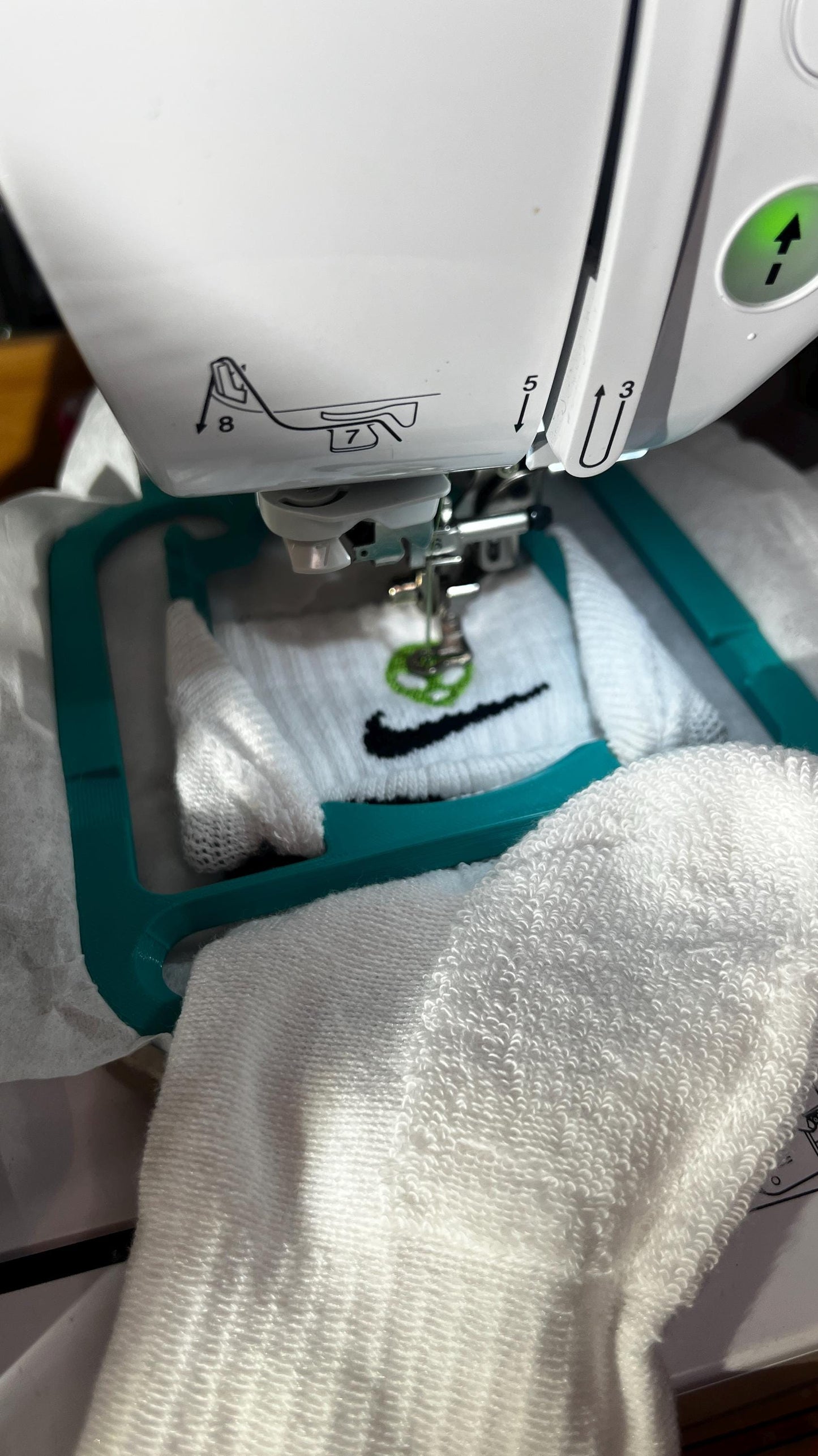 Brother Sock Hoop Insert For 4"X4 Fits SA443 Brother & Babylock Embroidery Designs Custom Socks Embroidery Tool Custom Socks Gloves