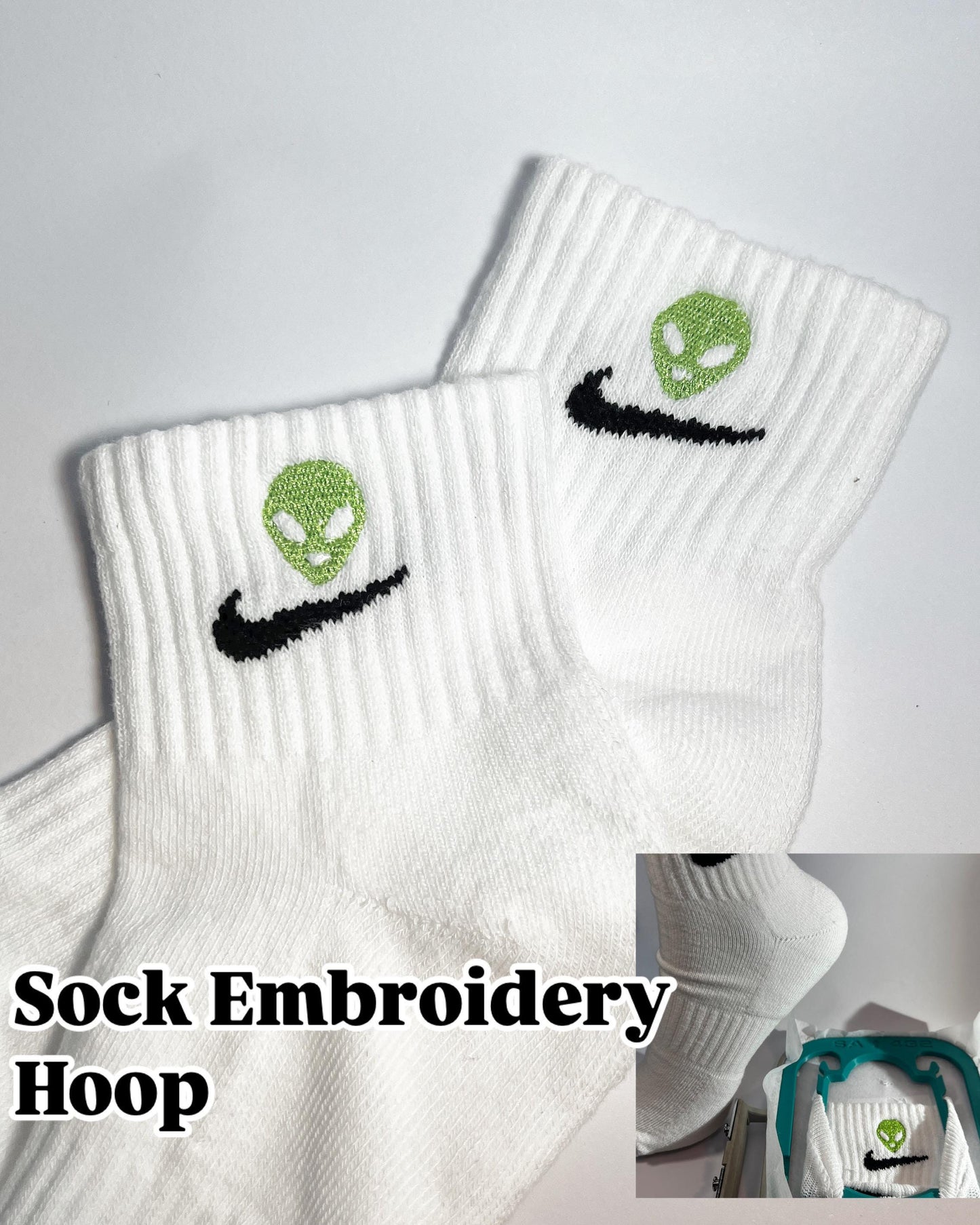 Sock Hoop Insert 4"X4" Fits SA438 Single Needle Brother & Babylock Embroidery Tool Custom Sock Embroidery Tool